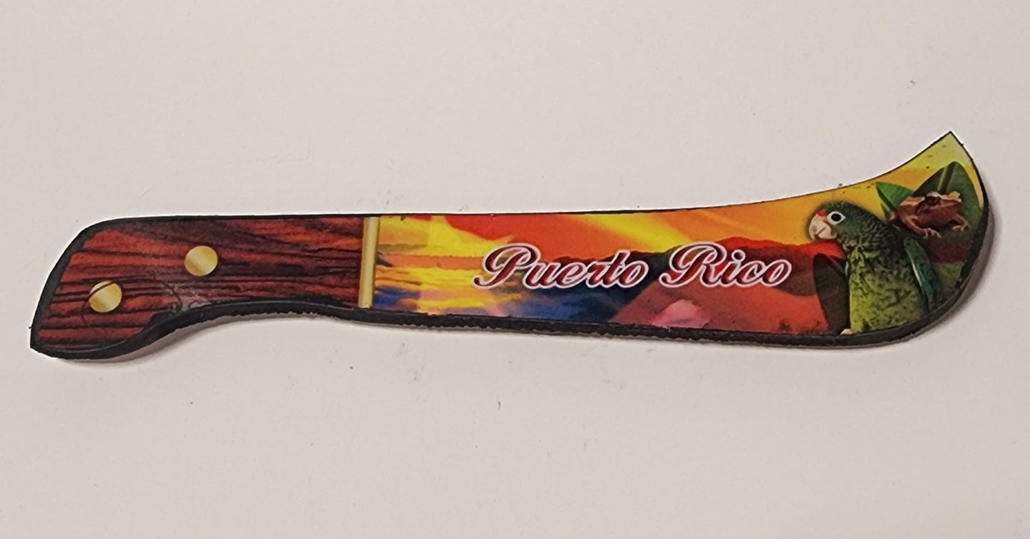 Machete Magnet ''Sunset with Parrot''