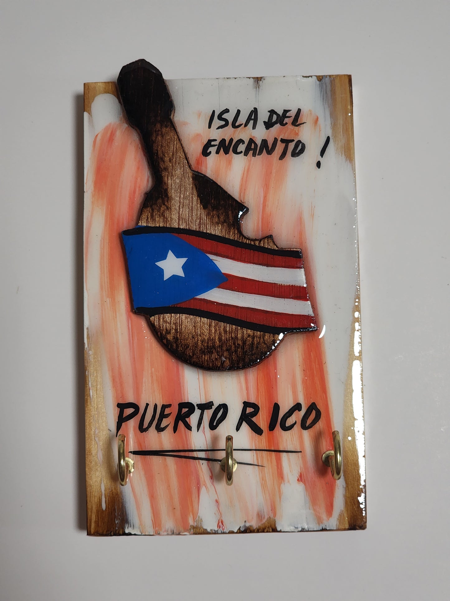 Key Holder Guitar ''Isla del Encanto''