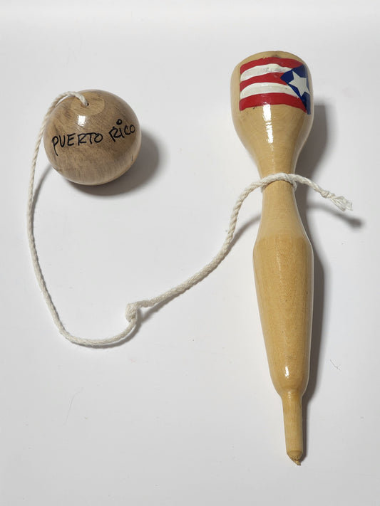 Wooden Cup and Ball Game