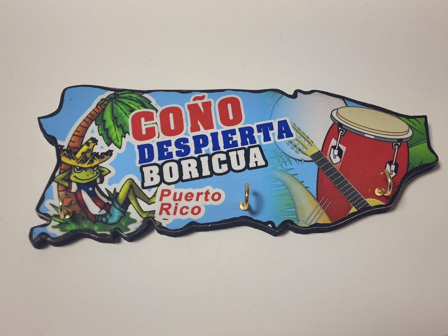 Key Holder ''Coño Wake up Boricua''