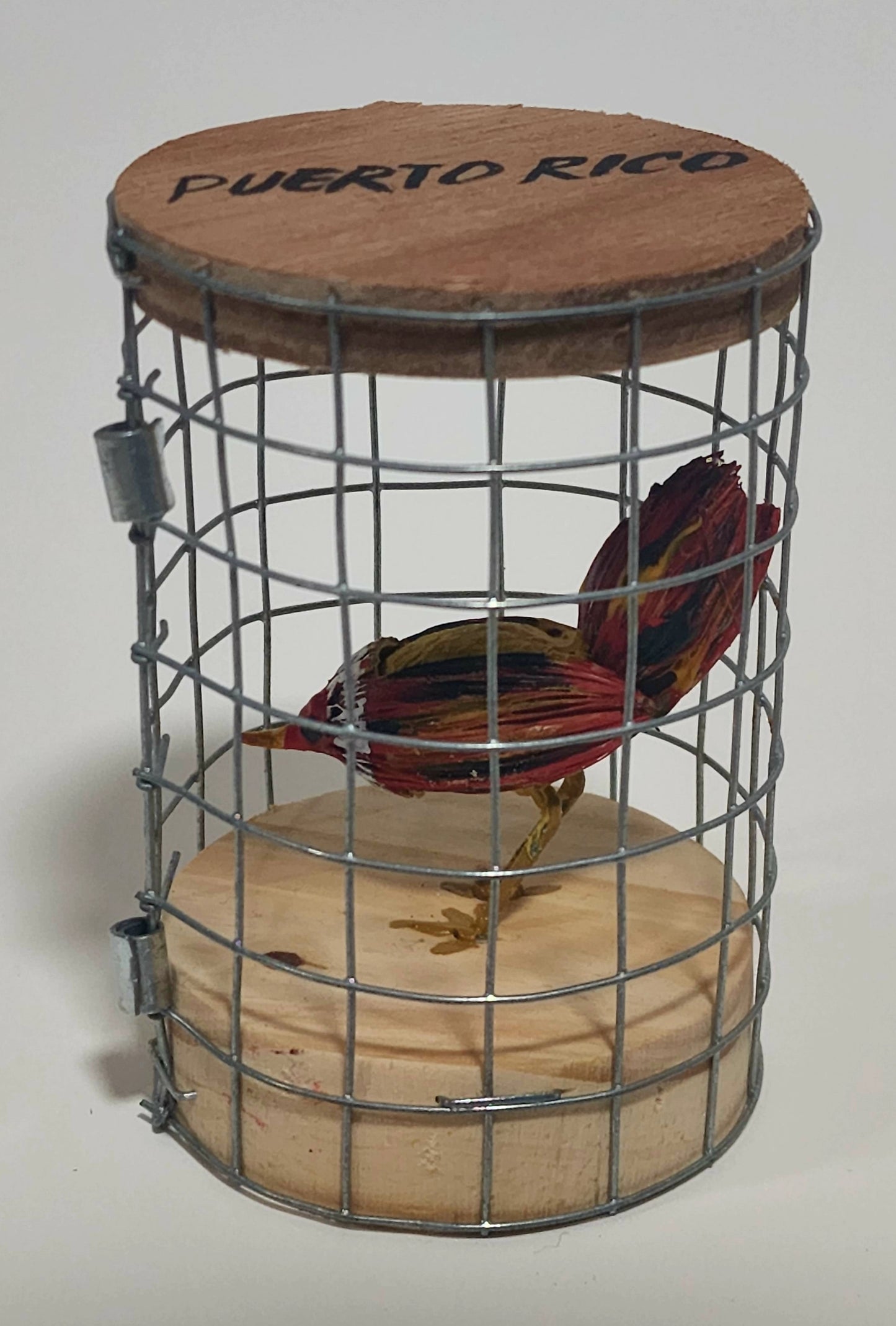 Caged Rooster