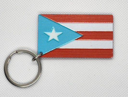 Keychain "Puerto Rico Flag"