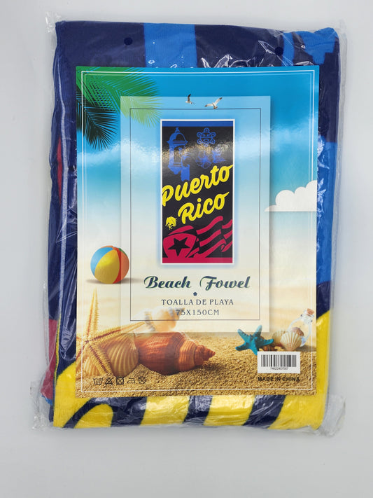 Puerto Rico Garita and Flag Towel