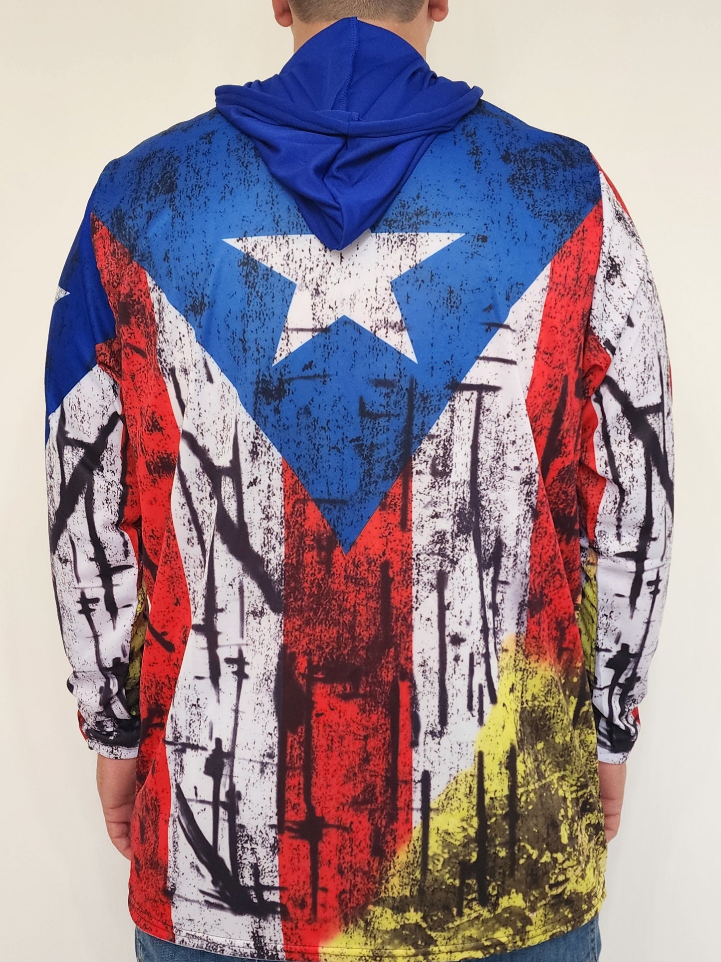 Hoddie Puerto Rico Flag