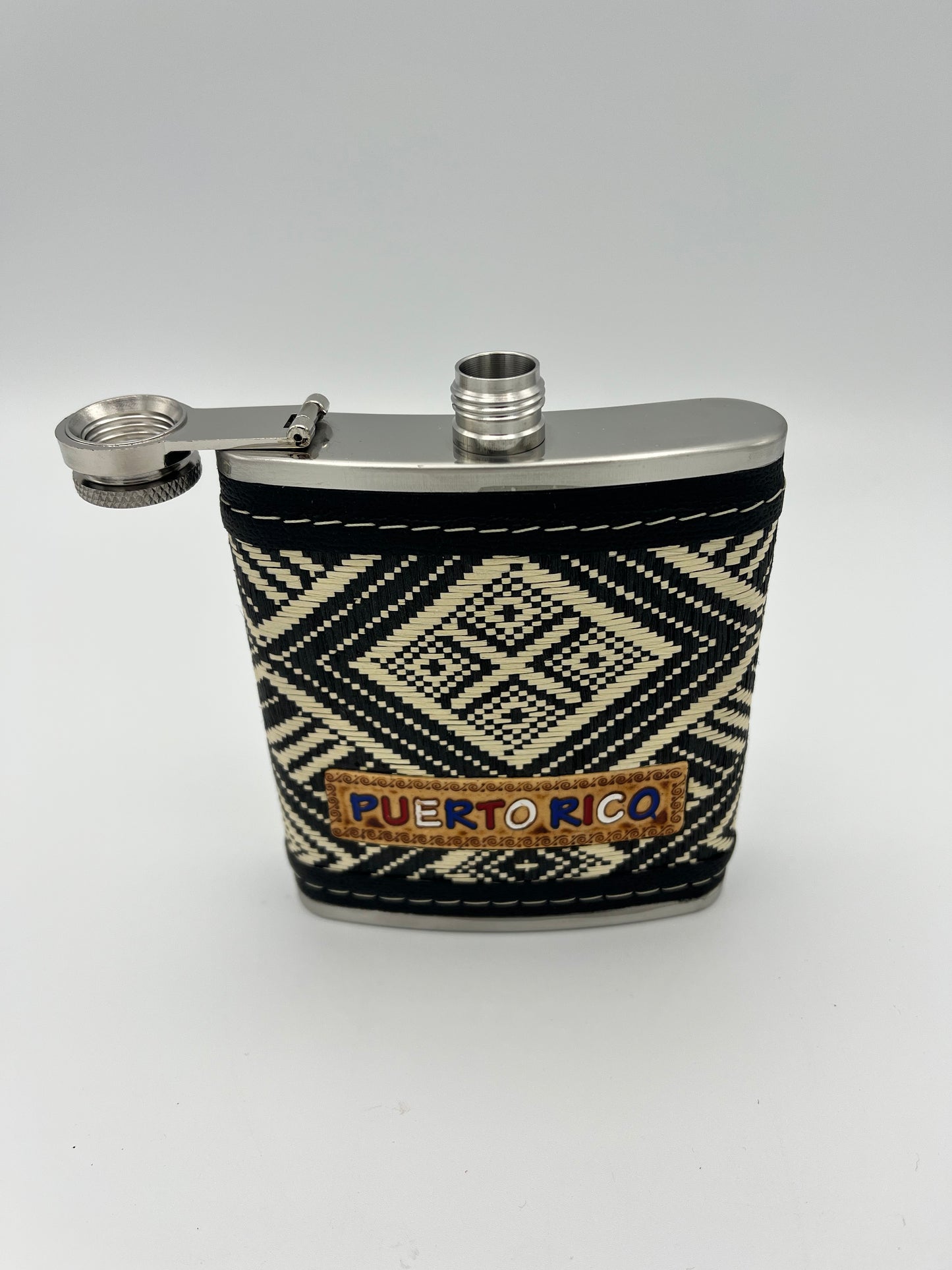 Puerto Rico Stainless Steel Hip Flask