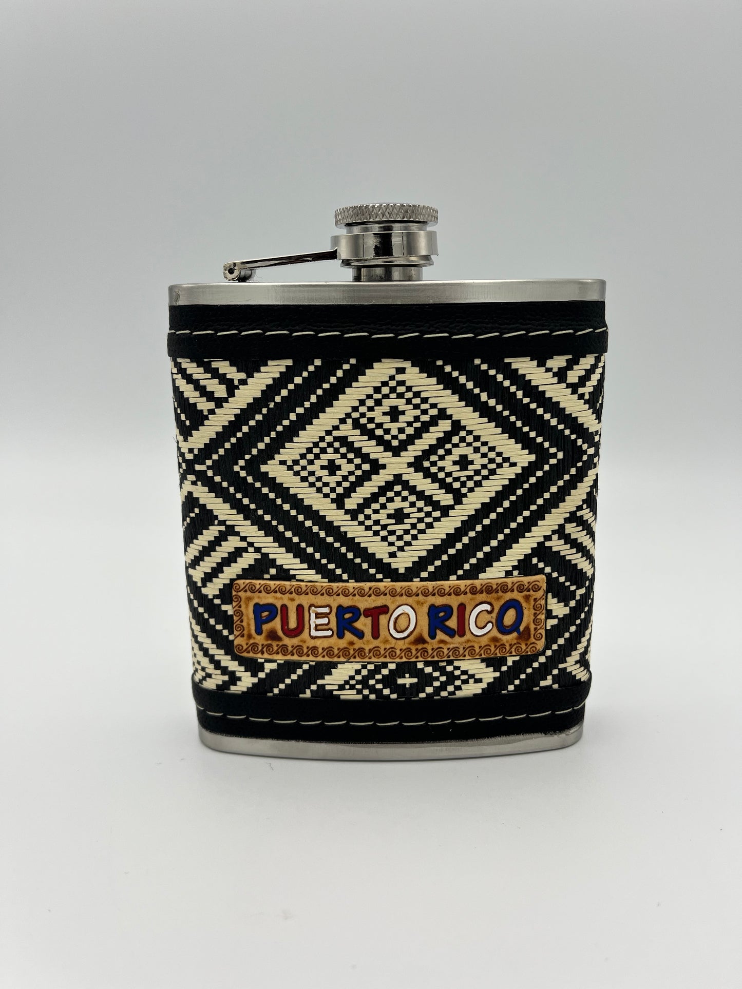 Puerto Rico Stainless Steel Hip Flask