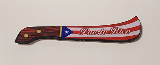 Machete Magnet "Puerto Rico Flag"